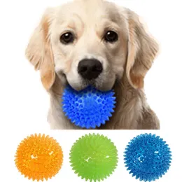 1pcs Soundmaking Spielzeug Weichstich Massage Elastizität Ball Zahnsehelte TPR -Training Haustierzähne Schnauzebälle Haustier Accessoires