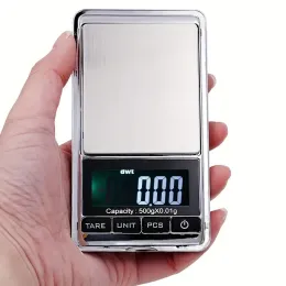 1 PCS 500/0.01G مجوهرات الوزن غرام الوزن المصغرة مقياس الجيب المقياس المحمول شاشة LCD DISTRACT