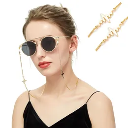 1pc/10pcs/Los Taiyuan Stahl mit Brillen Goldketten Blitzpendent Sonnenbrille Brillen Halskabelhalter Brillenketten 240527