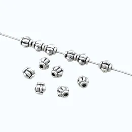 500pcs Lanciante in lega d'argento in lega di perle da distanziatore 4 mm per gioielli che producono accessori fai -da -te in bracciale d2 169n