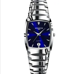 Luxury Lovers Couples Quartz Smart Diamond Watches 40mm Dial Mens 25mm Diameter Womenswatch Tungsten Steel Calender armbandsur 196A