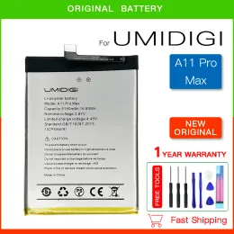 Umi Umidigi A11 Pro Max 5150MAH携帯電話バッテリーBateriaのumi Umidigi A11 Pro MaxのオリジナルバッテリーA11Proマックス+無料ギフト追跡番号