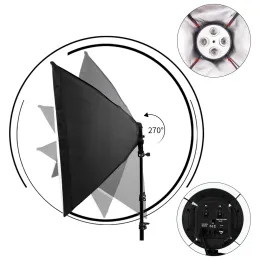 SH 4 Lampenhalter Softbox mit 2m Light Stand Photography Accessoires Verwenden in Photo Studio Continuous Lighting Photographic Kit