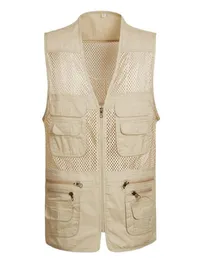 Men039S POGRAMER VEST MULTOBOCKETS Billiga västar Utomhus Shooting Hunt Waistcoat Vest Walking Travel Plus Size S4XL2778631