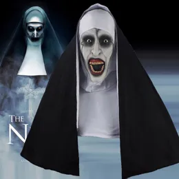 A máscara de terror da Nun Halloween Cosplay Scary LaTex Máscaras com escalonamento da festa de face Full Face Party adereços Drop Shipp