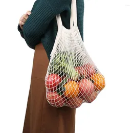 Storage Bags MOM'S HAND Cotton Net Shopping Tote Ecology Market String Bag Organizer