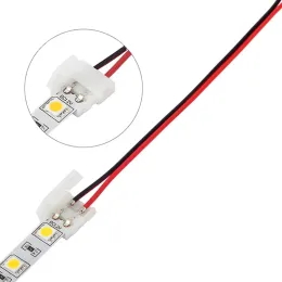 Fdit 100 Stück LED Light Strip Connector Silikon Fastener Clip Für
