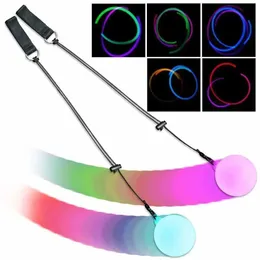LED Rave Toy Belly Dance Accessories LED POI Ball RGB Riswing Raming Stage Performance Proving مناسبة للأطفال والبالغين D240527
