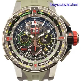 Titanium RM Wrist Watch RM60-01 Regatta Flyback Chronograph in Titanium RM6001 Sports Automatic Mechanical Tourbillon Movement Timepiece