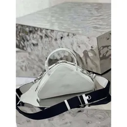 10A Top Quality Designer Triangle Bowling 25cm women Messenger Shoulder Bag Handbag
