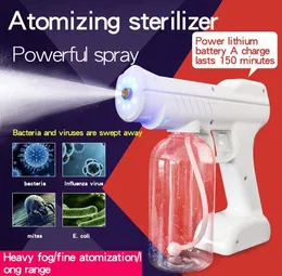 Trådlös laddningsbar ULV -sprayer 800 ml Desinfektion Sprayer Machine Hair Nanotube Steam Gun Fogger Sprayer for Car Hospital Offic3744711