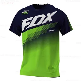 Cykelskjortor toppar Motocross 2024 Multicolor Cool Cycling Jersey Motocross Cycling Off Road Dirt Bike Riding Mtb DH Mens Racing Short Sleeve Shirt