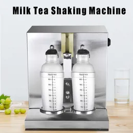 Nuova bolla a doppia testa boba da tè da tè per bevande armatostraggio shaker 340r / min robot da cucina commerciale