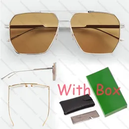 Óculos de sol Designer Óculos de sol piloto Designer Classic Aviator Sunglasses em Metal Gold /Transparent 1012s Men?