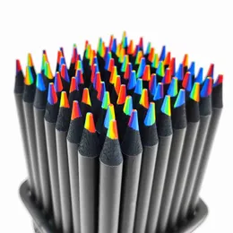 أقلام رصاص قلم رصاص Crayon 1 عشوائي 7 ألوان Rainbow Colored Pencice Sketch Colored Pencil Sketch Art Supplies WX5.23