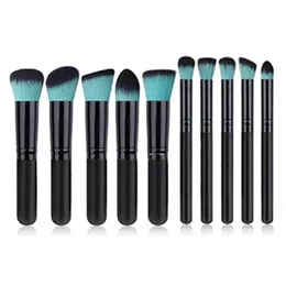 10pcs Makeup Brushes Set for Women Cosmetic Foundation Powder Blush Eyeshadow Kabuki Blending Make Up Brush Beauty Tools