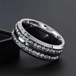 Ringas de banda Zorcvens Novo moda de forma dourada prata colorida aço inoxidável zircônia cúbica anel de dedão jóias de jóias de zirconia anel de casamento j240527