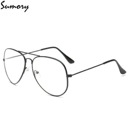 Fashion Pilot Brille Rahmen Rahmen Rahmen Brillen Frauen Männer Vintage Marke Clear Nerd Gläses Legierung Rahmen Unisex Eyewear Hochqualität 227K