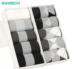 10 Paare Sommer Men039s Bambusfaser Socken für Männer Business Casual Dress Socken Baumwolle männlich hohe Qualität schwarz für Geschenk3963671