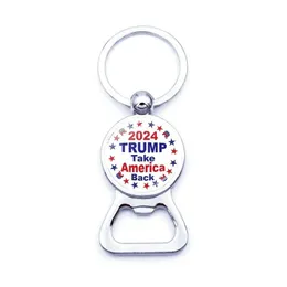 Diğer Etkinlik Partisi Malzemeleri Amerikan Şişe Açıcı Seçim Metal Anahtar Yüzük Kolye ABD 2024 Trump Bira Açıcıları Teslimat Evi G dhrx6
