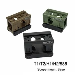 Tactical Accessories UNITY Fast Sight Mount Raising Base For T1 T2 H1 H2 Red Dot Sight 1.54 Height Optic Riser Scope Mount