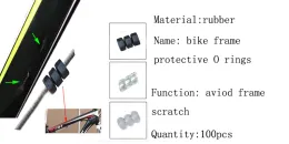 MTB Mountain Bike C U S Clip Tips Derailluer Syfter Line Inner Line Adjust Brake Outer Cable Guid