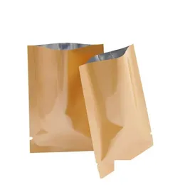 Packing Bags Wholesale 100Pcs 5X8Cm Mti-Color Open Top Heat Seal Mylar Bag Vacuum Aluminum Foil Power Package Pouch Tea Drop Deliver Dhuev