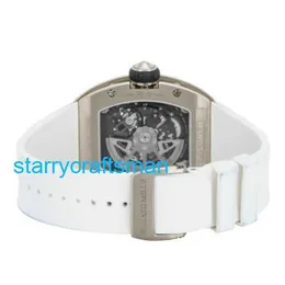 Richamills Luxury Watches Mechanical Chronograph Mills RM023 Automatic 40mm Oro Blanco Hombre Reloj de Pulsera AJ WG STTG