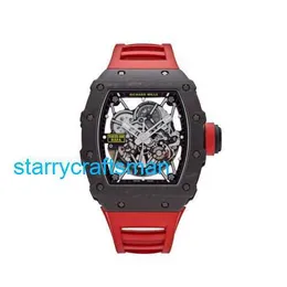 Richamills Luxury Watches Mechanical Chronograph Mills Мужские часы RM35-02 углеродное волокно Tpt Red Stg7