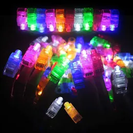 LED Rave Toy 50/100/200/300 Stücke LED Fingerlichter 6-farbige Finger-Taschenlampen für Kindergeburtstagsfeiern Rave Laser Montage Toys D240527