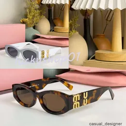 Moda I Óculos de sol Designer Oval quadro de luxo AntiRadiação UV400 PE MIIUIUSTES MIUMIUIDADES MIUIIDADES MIIUIUITOS