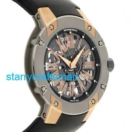 RICHAMAMILLS Luxury Watches Mechanical Chronograph Mills RM033 Extra Plat Auto Titanium Montre Hommes RM033 AMTI MAE ST92