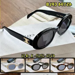 Fashion luxury designer celinr sunglasses triomphes sunglasses woman white oval sunglasses cl 40194 u zonnebril lunettes de soleil gafa Nlmf