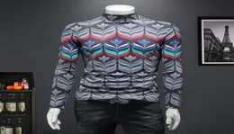 2023 Осенний и зимний Men039s Tops The Tshirts Light Luxury Highneck Doubleded Fleece Рубашки с нынешними рубашками Women039S FA3798522