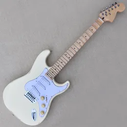 Cream Relic Electric Guitar con tastiera in acero smerlato 24 tasti di battibecco bianco può essere personalizzato