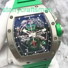 Richamills Watches RM Tourbillon Wristwatch 상단 카피 Richamills RM1101 MENS 시계 날짜 월 달 시간 플라이 백 리버스 점프 50x427mm 자동 기계적 시계 WN9I