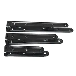 2pc Black Metall Folding Bracket Triangular Metal Release Fangstütze Wandschelfsofa Bett Scharnier Mehrzweckmöbel Hardware