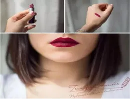 Trucco di rossetto opaco da 100 di alta qualità da 100 pozzetti, per favore, per favore, un angelo di bellezza colore rosso nudo viola in velluto rossetto 5169566