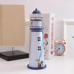 Kerzenhalter LED Lighthouse Form Laternenmediterraner Eisenhalter für Desktop Möbel Home Decoraton (Seevogel)