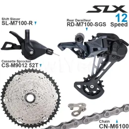 Shimano SLX M7100 1x12 Speed ​​Groupset med skiftare bakre derailleur och kassettkedjan 11-50T/52T CN-M6100-kedja original