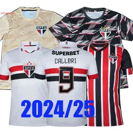 24 25 Sao Paulo Soccer Jerseys KENNEDY JAMES Rodriguez ALISSON GALOPPO Football Shirts 2024 2025 LUCIANO NESTOR CALLERI Home Away Lucas Moura