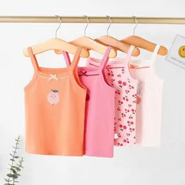 Tanktop Sommer 2022 Tanktops für Mädchen Baumwoll Kinder Unterhemden mehrere Styles Jungen Unterwäsche Teen Bra Kinder Camisole Westen 10 12y Y240527