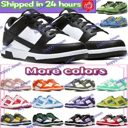 Herren Low Running Shoes Designer Damenschuhe Weiß schwarzer Panda grau Nebel Cacao Wow Sneakers umkehren Brasilien Syrakus dreifach rosa UNC Chunky Männer Frauen lässige Trainer Casual Trainer