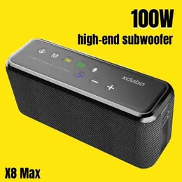 Портативные динамики XDOBO X8 MAX 100W Портативный беспроводной беспроводной динамик Bluetooth TWS Subwoofer 2000mah большой мобильный телефон.