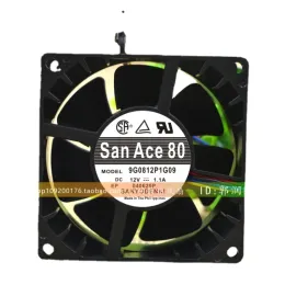  Yeni Fan CPU Radyatör Sanyo 9G0812P1G09 12V 1.1A 8038 8cm büyük hava hacmi 4 telli PWM Hız DC Fan 80*80*38mm