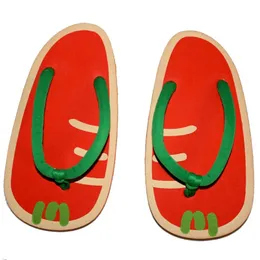Heiße Verkaufsommer-Cartoon-Obstruhrschuhe süße Mädchen Flip Flops Sandalen 9 Stile Ananas Erdbeer Wassermelon Strand Flat Flip Bhgykerc Htwdx Tuyjd