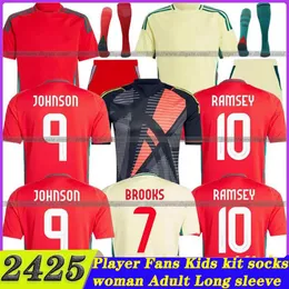 2024 2025 Walia koszulka piłkarska James Bale 24 25 Zestaw piłkarski Johnson N W Illiams Rodon T Roberts Cabango Levitt Moore Thomas Mens Children Kit Kit