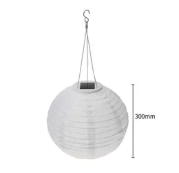 Lanterne cinesi solari a LED Waterproof Lampad Hanging Ball Light Birthday Wedding Craft Artigian Decor Reput Supply Feste Q08105295787