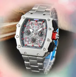Automatyczna randka Mężczyźni Stopwatch zegarki luksusowe męskie kwarcowe zegar popularny prezydent Pełny funkcjonalny termin Wood Fave Fael Case Watch Prezenty