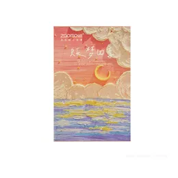 30pcs/set 사계절 속삭임 시리즈 엽서 판타지 ins 스타일 유화 인사말 메시지 카드 XMAS 기프트 카드